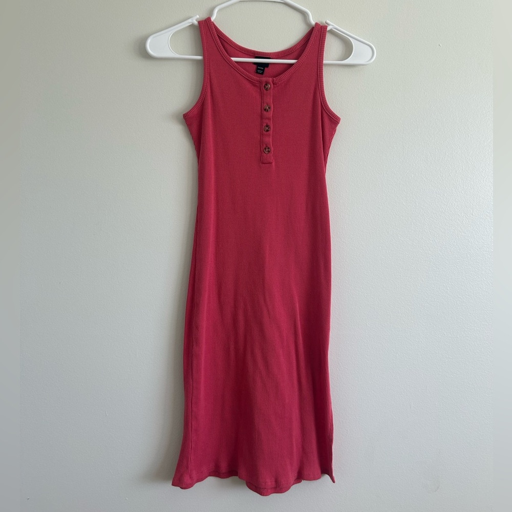 pink art class dress